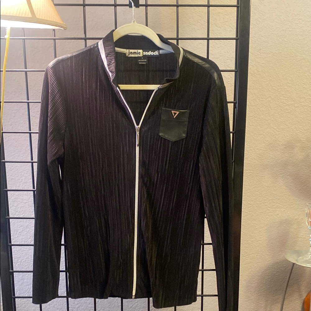 Jamie Sadock Black Zip-Up Jacket
